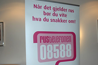 Rustelefonen hadde stand