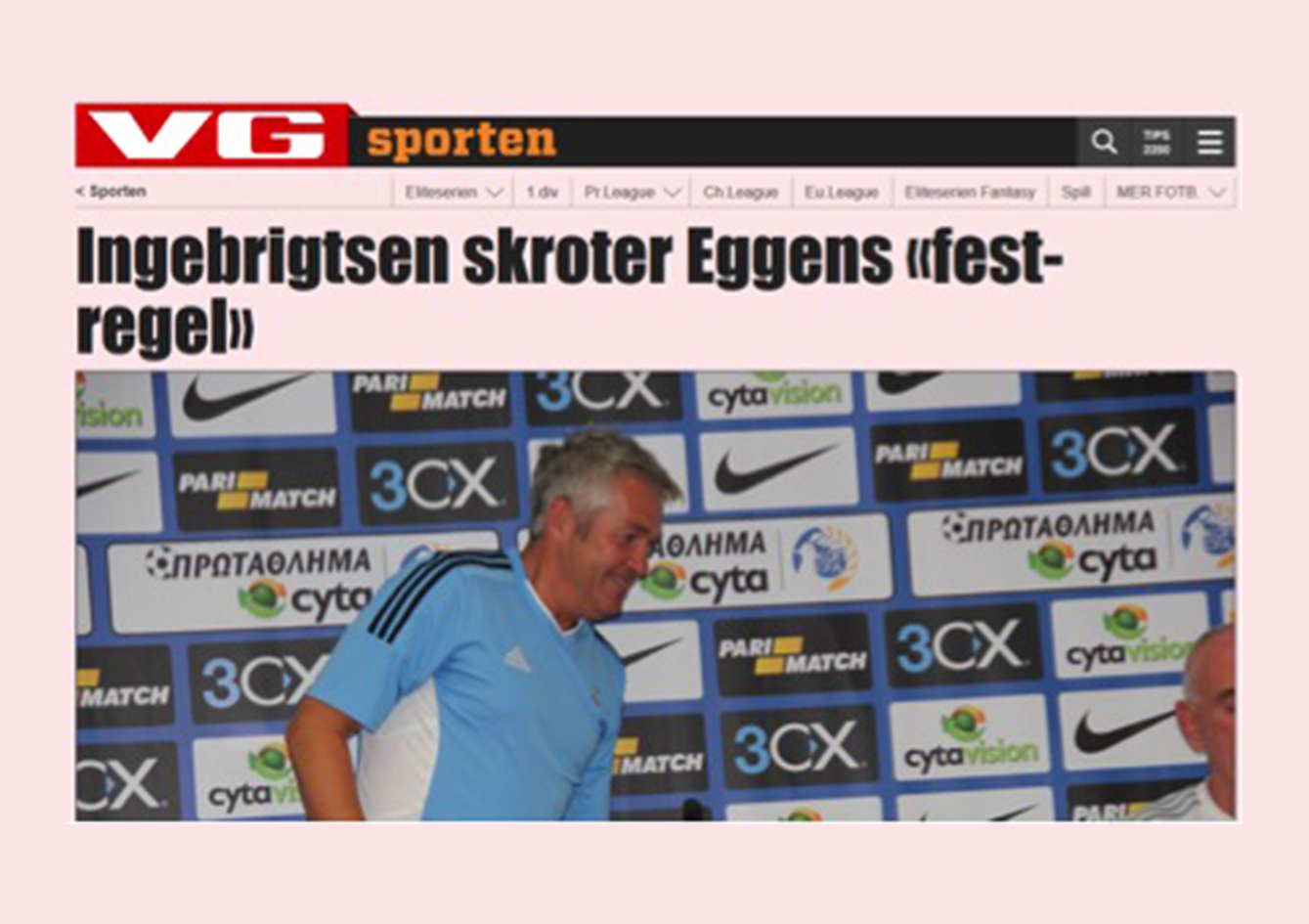 Topplagene i Eliteserien reduserer alkoholbruken